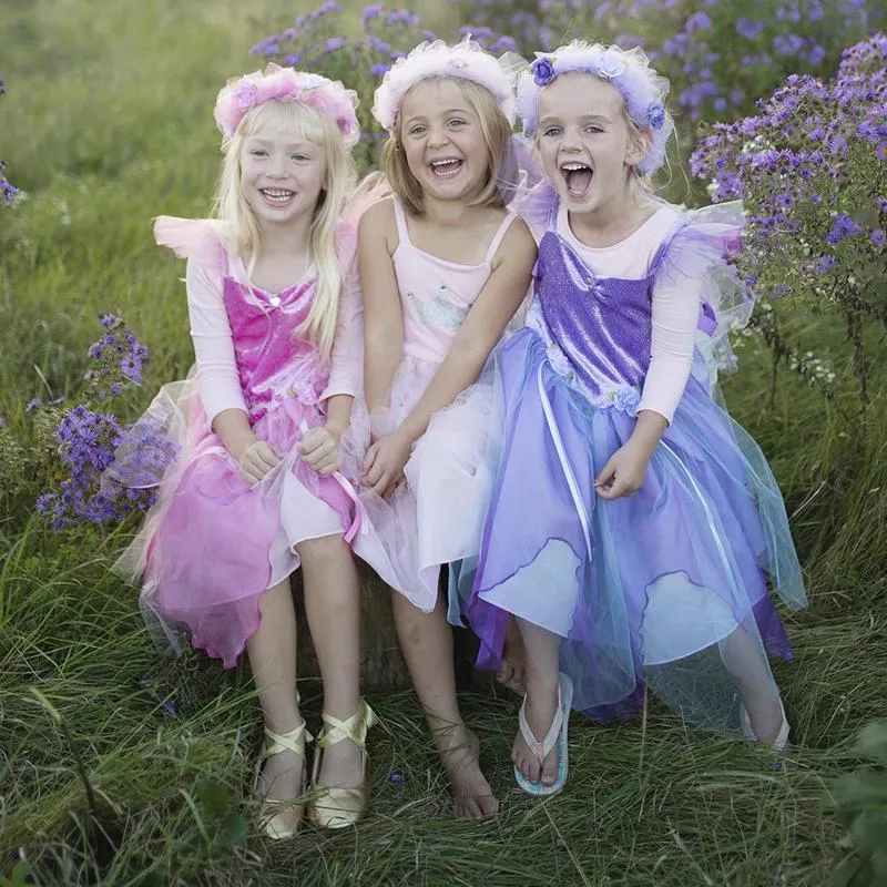 Forest Fairy Tunic Dark Pink - Size 5-6