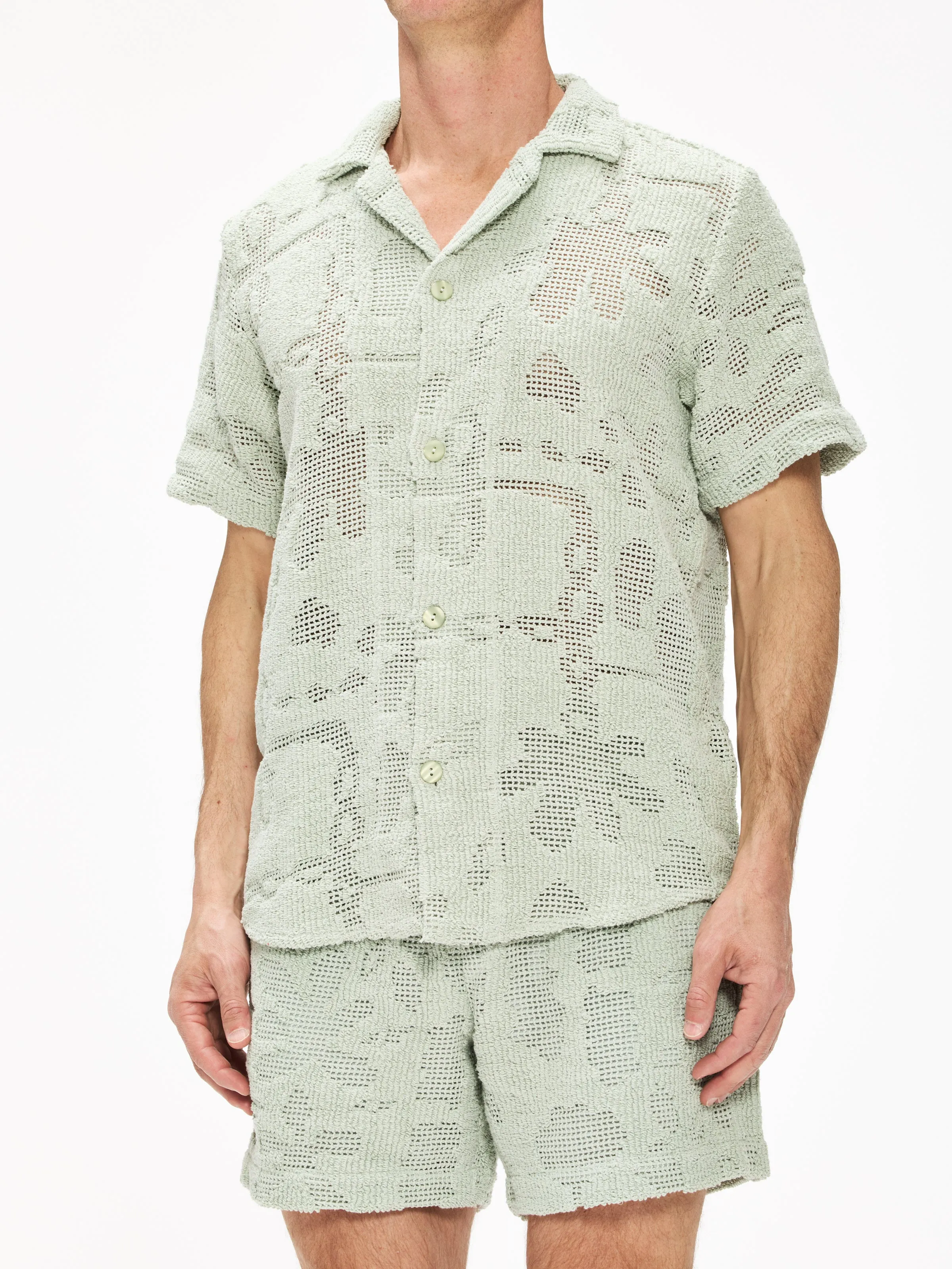Oas Cuba Crochet Shirt